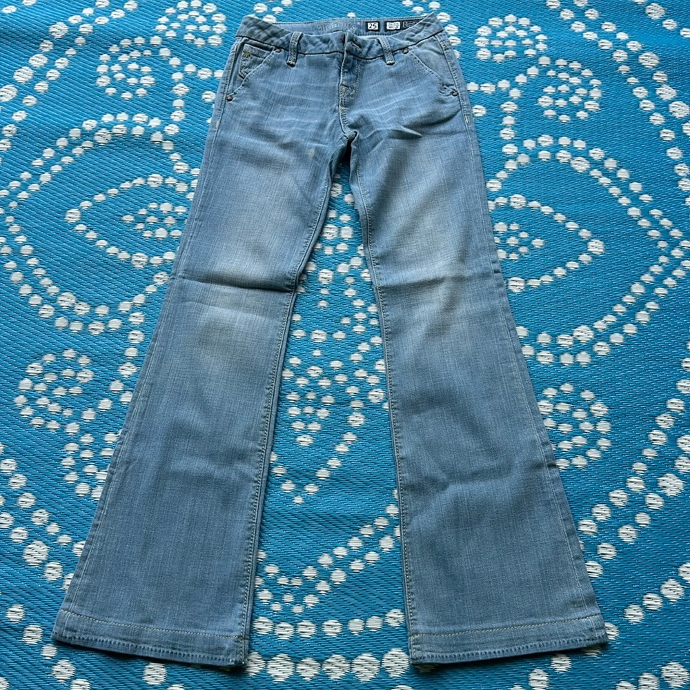Miss Me Womens Jeans Size 25. Blue Mid Rise Wide Leg Foxy Lolita Denim Inseam 34